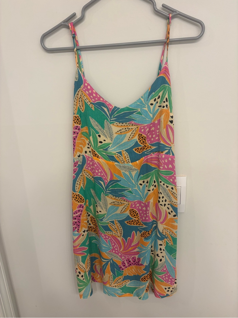 Hurley Tropical Print Mini Dress